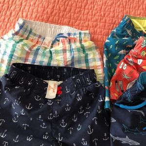 Cat &Jack, Old Navy, gap and Carter boy’s swim trunks